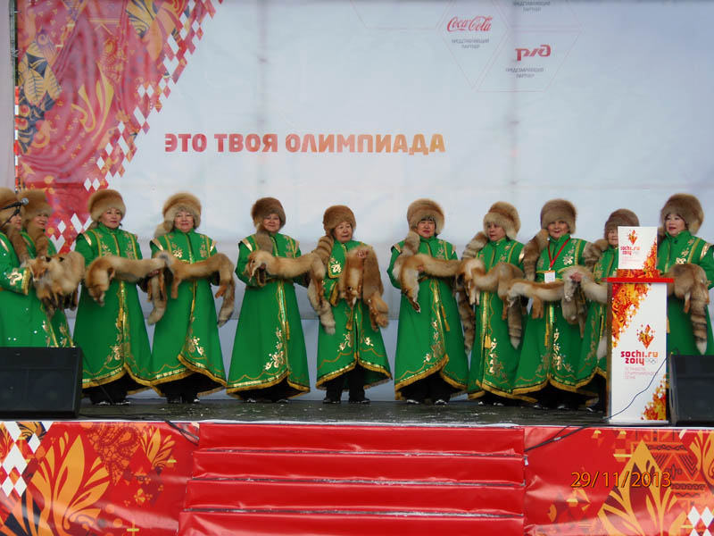 Выступление Чылтыс в поселке Шерегеш